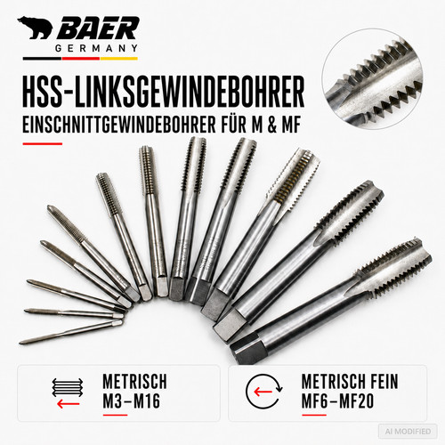 Linksgewinde gewindebohrer - linksgewinde,